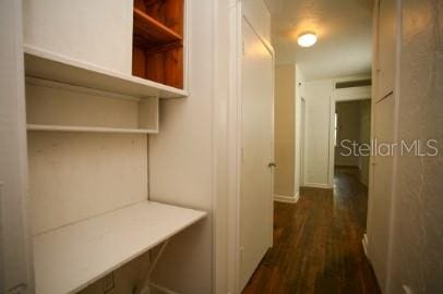 1627 NW 8th Ave, Gainesville, FL 32603 - hallway featuring dark wood-style flooring