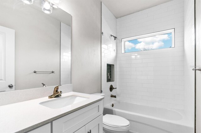 6669 SW 10th Ln, Gainesville, FL 32607 - bathroom with toilet, shower / tub combination, and vanity