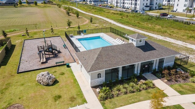 6669 SW 10th Ln, Gainesville, FL 32607 - drone / aerial view of a pool