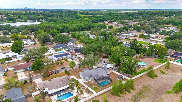 2204 Krista Ln, Brandon, FL 33511 - aerial perspective of suburban area featuring a nearby body of water and a pool area