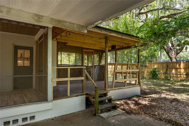 1617 NE 8th St, Gainesville, FL 32609 - view of wooden terrace