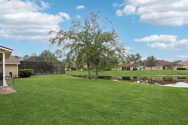 1726 Chatham Village Dr, Fleming Island, FL 32003 - view of green lawn featuring a water view and a residential view