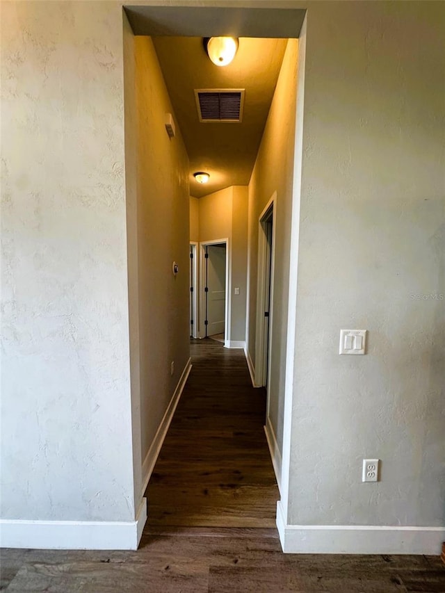 6180 SW 83rd Pl, Trenton, FL 32693 - hallway featuring wood finished floors and baseboards