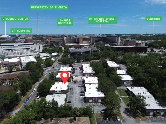 1700 SW 16th Ct Unit J21, Gainesville, FL 32608 - aerial overview of property's location with nearby urban area