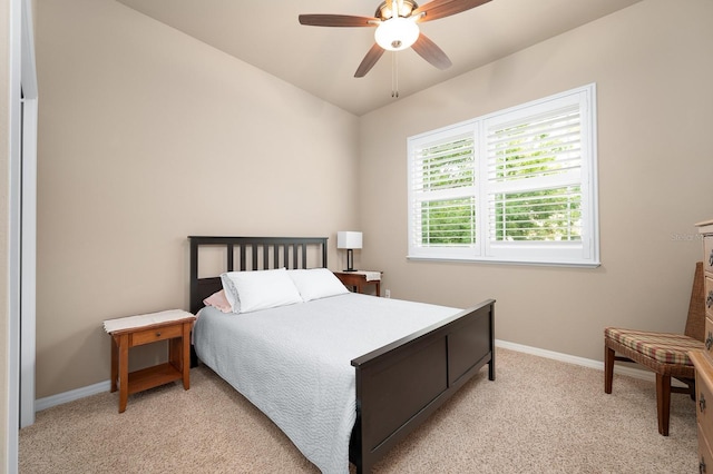 2638 SW 118th Ter, Gainesville, FL 32608 - bedroom featuring light colored carpet, baseboards, and ceiling fan