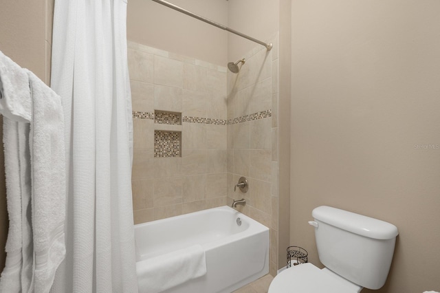 2638 SW 118th Ter, Gainesville, FL 32608 - bathroom with shower / tub combo with curtain and toilet