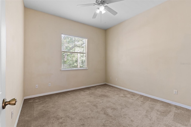 8360 SW 74th Pl, Gainesville, FL 32608 - empty room with carpet flooring, ceiling fan, and baseboards