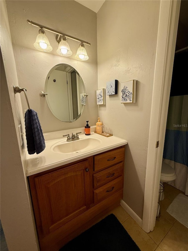 2058 SW 35th Pl Unit H47, Gainesville, FL 32608 - bathroom with tile patterned floors, vanity, and toilet