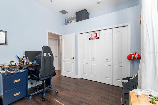 8877 SW 80th Ave, Gainesville, FL 32608 - office with dark wood-style floors