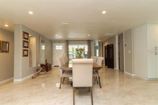 18101 Boy Scout Rd, Odessa, FL 33556 - dining space with recessed lighting and baseboards