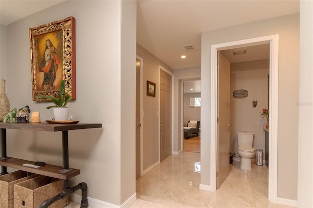 18101 Boy Scout Rd, Odessa, FL 33556 - corridor featuring recessed lighting and baseboards