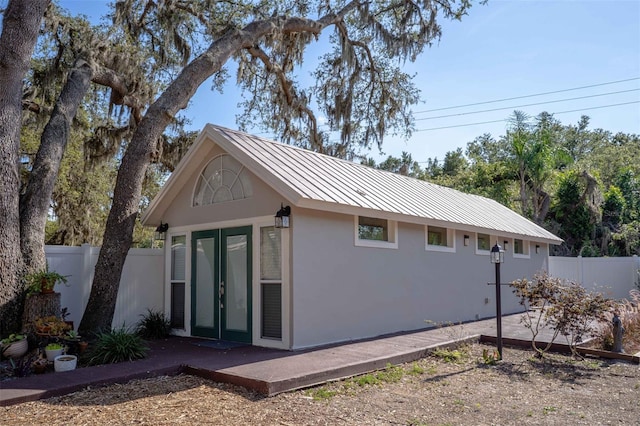 18101 Boy Scout Rd, Odessa, FL 33556 - view of outdoor structure featuring a fenced backyard and french doors