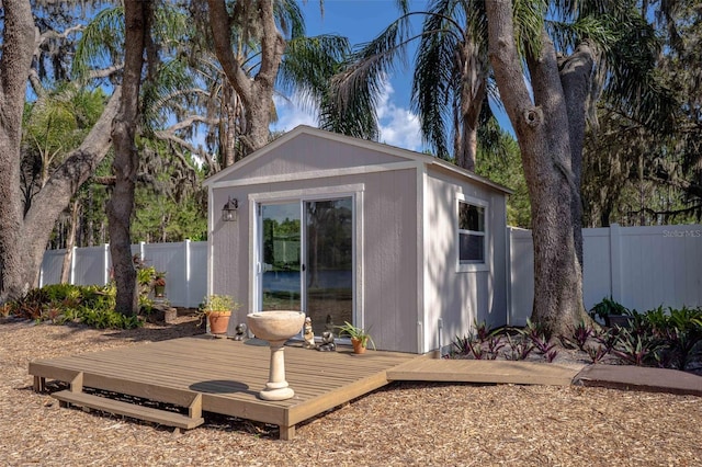 18101 Boy Scout Rd, Odessa, FL 33556 - view of outbuilding featuring a fenced backyard