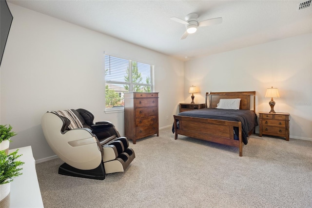 9478 SW 52nd Loop, Ocala, FL 34481 - bedroom with carpet flooring, baseboards, and ceiling fan