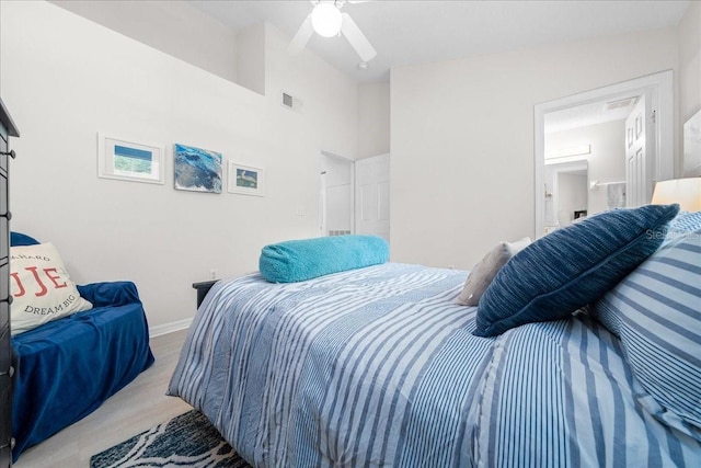 10000 SW 52nd Ave Unit 120, Gainesville, FL 32608 - carpeted bedroom with a ceiling fan and baseboards
