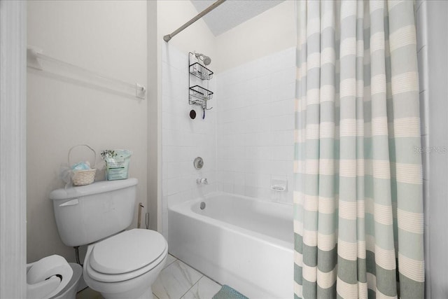 10000 SW 52nd Ave Unit 120, Gainesville, FL 32608 - bathroom featuring shower / bath combination with curtain and toilet