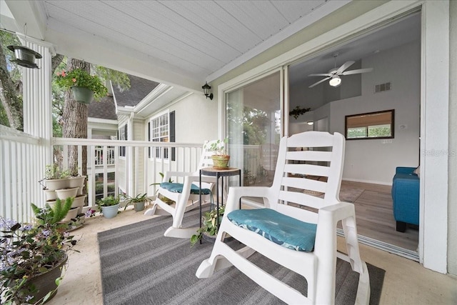 10000 SW 52nd Ave Unit 120, Gainesville, FL 32608 - wooden deck featuring ceiling fan