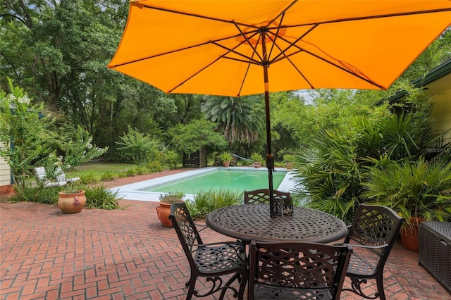 12832 SW 14th Ave, Newberry, FL 32669 - view of patio featuring an outdoor pool and outdoor dining area