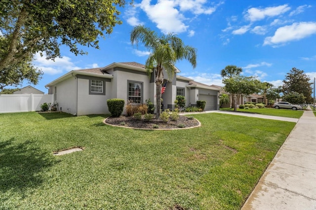 13365 Chesapeake Pl, Spring Hill, FL 34609 - ranch-style house featuring stucco siding, a garage, and concrete driveway