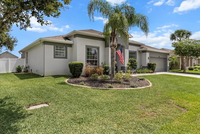13365 Chesapeake Pl, Spring Hill, FL 34609 - view of front of property with stucco siding, a garage, and driveway