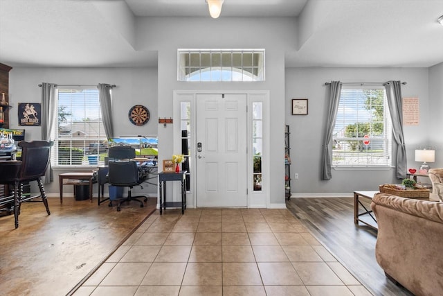 13365 Chesapeake Pl, Spring Hill, FL 34609 - foyer entrance featuring healthy amount of natural light and baseboards