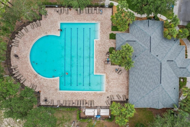 13365 Chesapeake Pl, Spring Hill, FL 34609 - bird's eye view of a pool