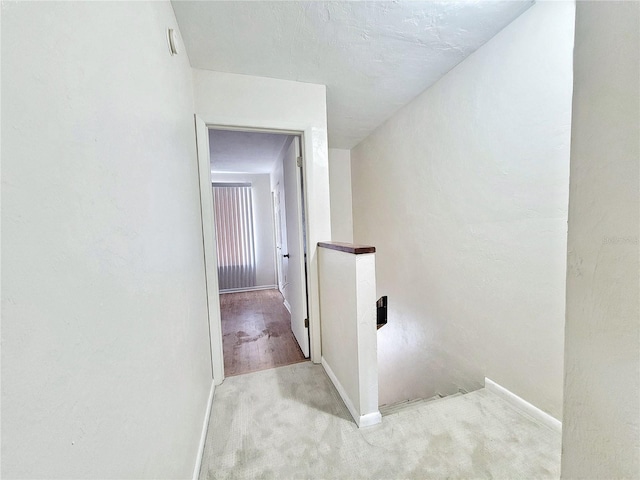 2300 SW 43rd St Unit L2, Gainesville, FL 32607 - hall with an upstairs landing, baseboards, and carpet