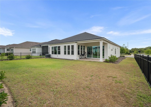 3225 SW 120th Ter, Gainesville, FL 32608 - rear view of house with a patio area and cooling unit
