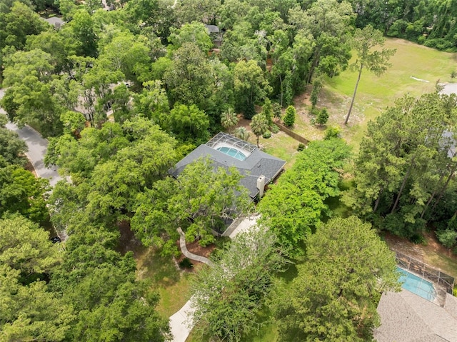 10303 SW 21st Ave, Gainesville, FL 32607 - drone / aerial view of a pool and a forest