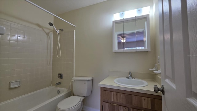 2635 SW 35th Pl Unit 1705, Gainesville, FL 32608 - bathroom featuring toilet,  shower combination, and vanity
