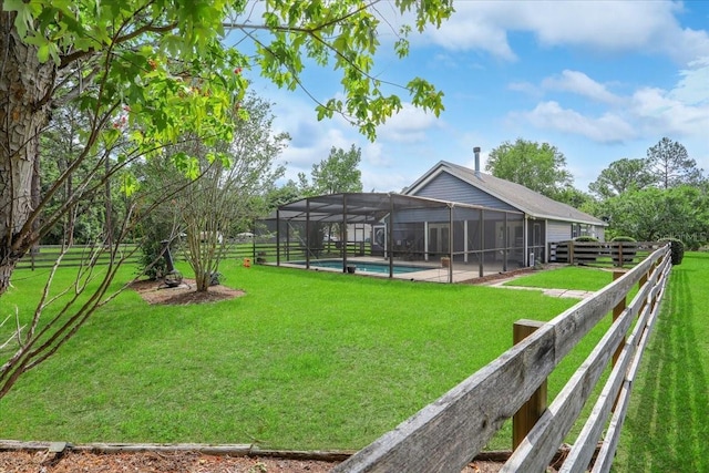 18028 NW 177th Ave, Alachua, FL 32615 - view of yard with a lanai