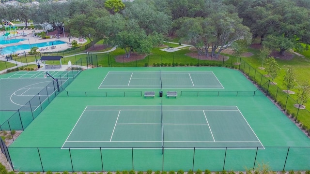 13201 Orca Sound Dr, Riverview, FL 33579 - view of tennis court