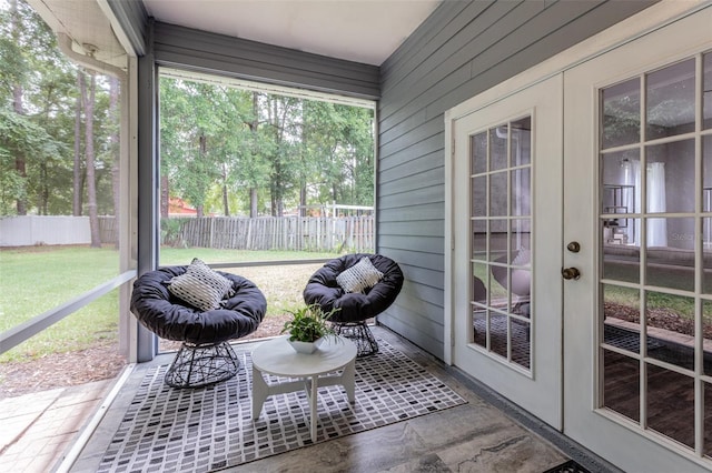 2072 SW 66th Dr, Gainesville, FL 32607 - sunroom / solarium featuring french doors