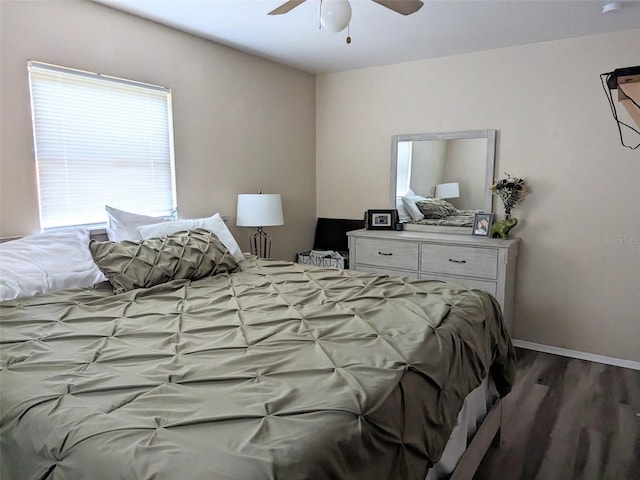 14230 SW 167th St, Archer, FL 32618 - bedroom featuring wood finished floors, baseboards, and ceiling fan