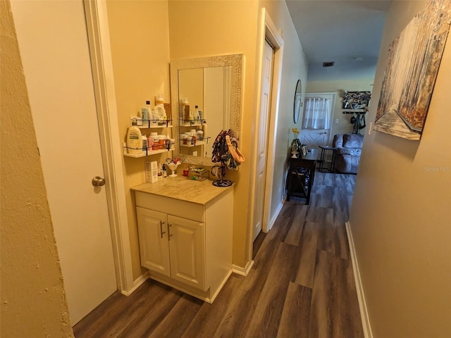 14230 SW 167th St, Archer, FL 32618 - corridor with dark wood-type flooring