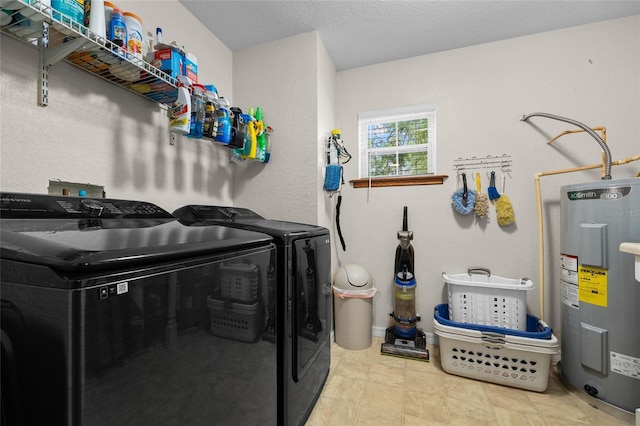 1827 SW Shiloh St, Fort White, FL 32038 - washroom featuring electric water heater and washer and clothes dryer