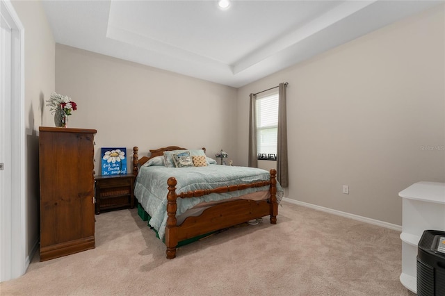 8123 SW 57th Ct, Ocala, FL 34476 - bedroom featuring carpet, a raised ceiling, and baseboards