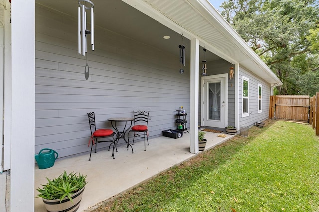 14214 NW 154th Pl, Alachua, FL 32615 - view of patio / terrace featuring a gate