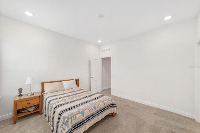 5604 SW 215th Ter, Newberry, FL 32669 - bedroom with light colored carpet and recessed lighting