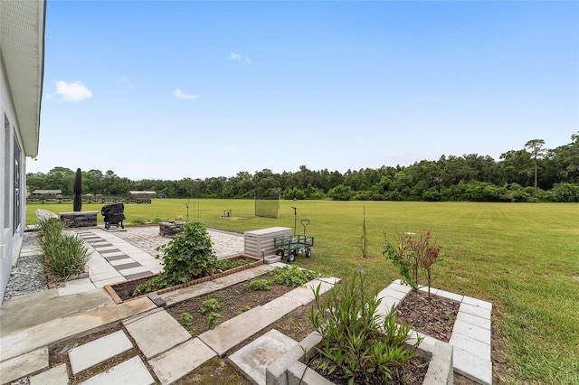 5604 SW 215th Ter, Newberry, FL 32669 - view of grassy yard featuring a patio