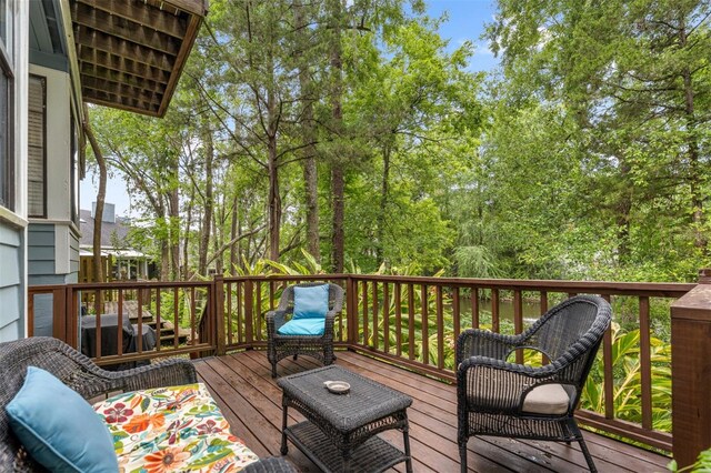5328 NW 9th Ln, Gainesville, FL 32605 - view of wooden deck