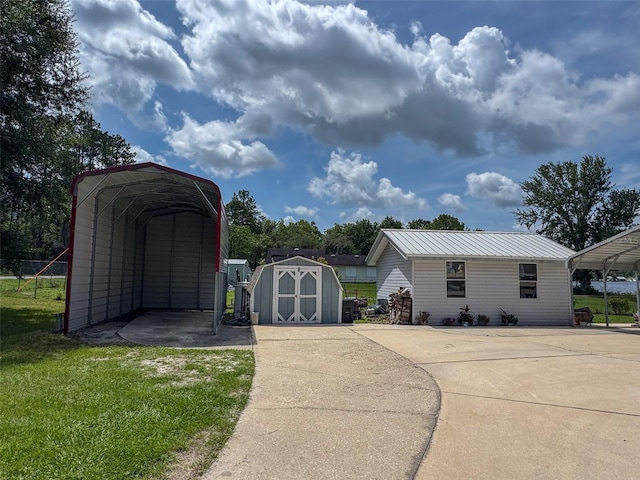 131 Ida Blvd, Interlachen, FL 32148 - exterior space featuring a detached carport and concrete driveway