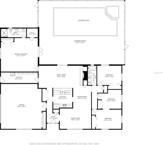 2626 NW 36th Pl, Gainesville, FL 32605 - view of property floor plan