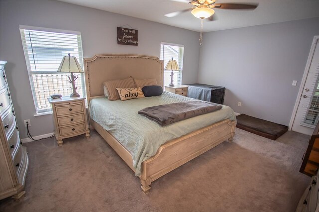 2361 Sandy Run Dr N, Middleburg, FL 32068 - bedroom featuring light colored carpet and ceiling fan