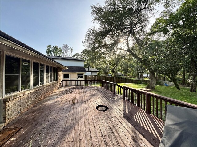 2361 Sandy Run Dr N, Middleburg, FL 32068 - view of wooden deck