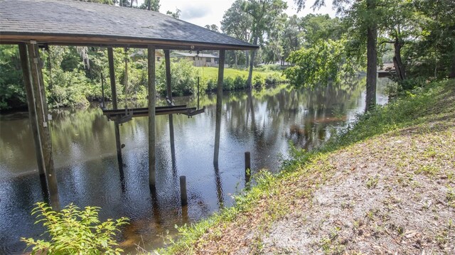 2361 Sandy Run Dr N, Middleburg, FL 32068 - water view with a boat dock