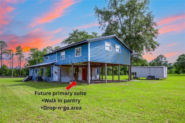 14727 SW 92nd St, Lake Butler, FL 32054 - view of front of property with a front lawn and a carport