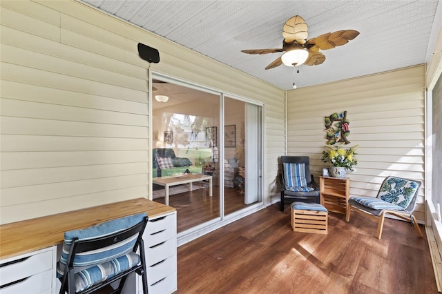 13200 W Newberry Rd Unit T110, Newberry, FL 32669 - sunroom with ceiling fan
