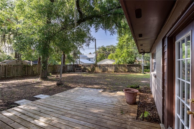 2147 NW 7th Pl, Gainesville, FL 32603 - wooden terrace featuring a fenced backyard