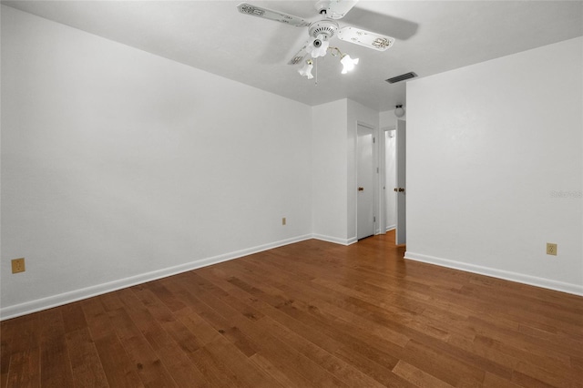 2809 SW 81st St, Gainesville, FL 32608 - empty room with a ceiling fan and wood finished floors